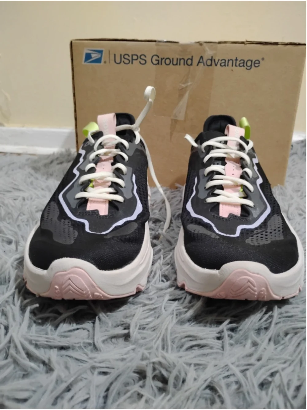 SOREL Kinetic Breakthru Day Pace Women Size 10.5 Black Pink Green Shoes